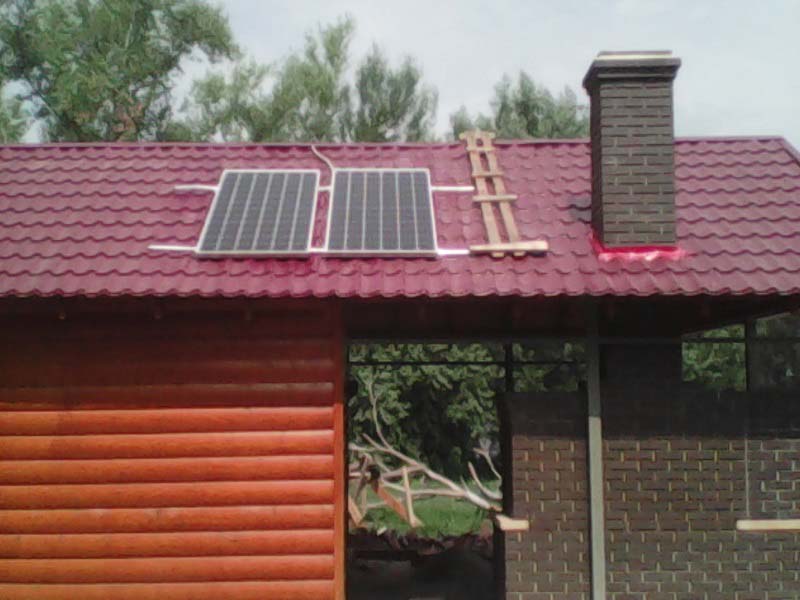 Автономная солнечная установка 600 Вт для небольшого дома