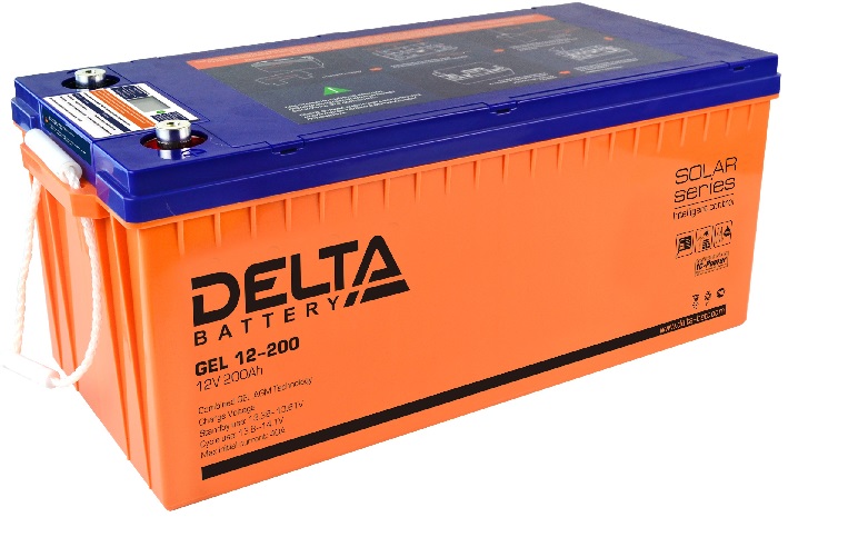 Аккумулятор Delta GEL 12-200 - 200 Ач, 12В